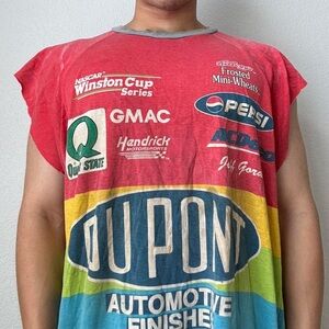 Vintage 1998 NASCAR Winston Cup Racing AOP Graphics T-Shirt - Multicolor